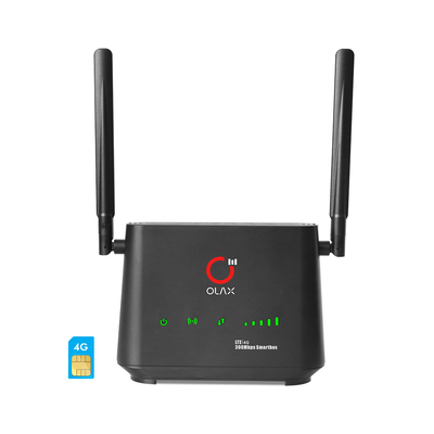 LTE CAT4 ouvrent le routeur sans fil 2000mah 300mbps 4 LAN For Security Camera de 4g WiFi