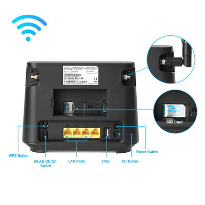 CPE sans fil du modem de réseau de routeur de Lte 4g de mini Wifi routeur de 300mbp Cat4