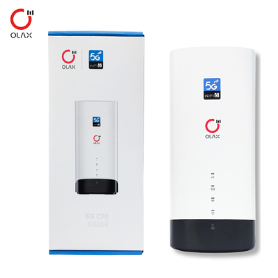Olax G5018 Nouveau modem 5G CPE WiFi6 Modem sans fil routeur 5G avec fente pour carte SIM