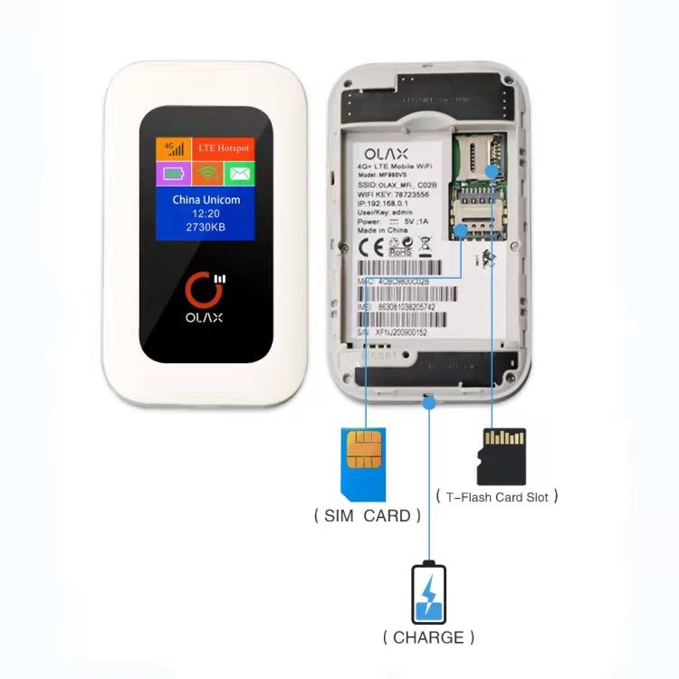 Dispositif du modem 4g Lte WiFi de routeur d'OLAX MF980VS MIFI Wifi TDD ...